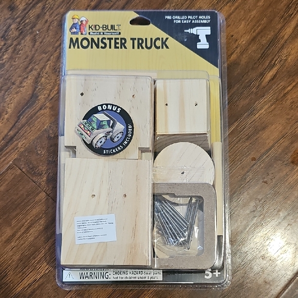 kid built Other - Monster Truck Kit - Natural Wood